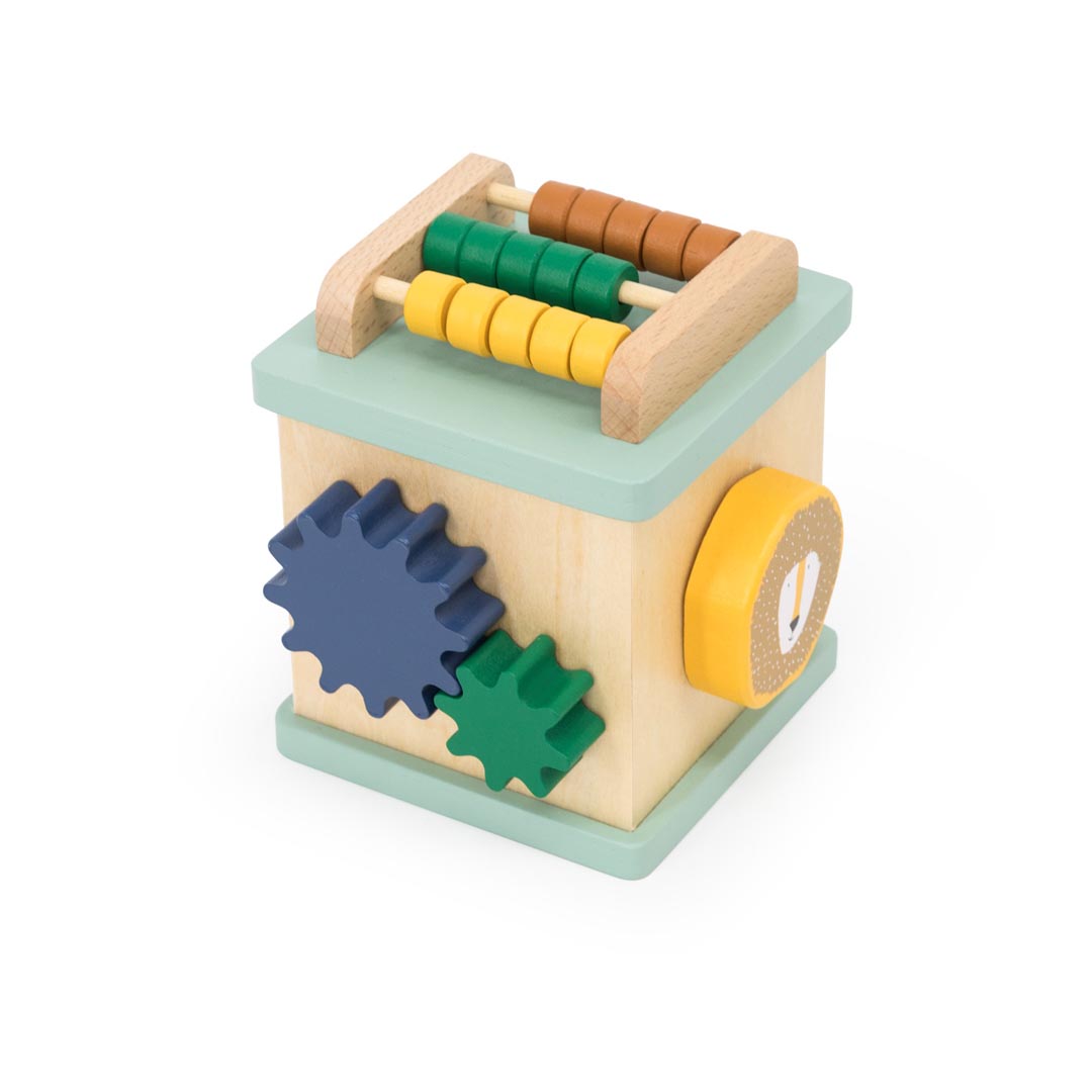 Wooden small activity cube